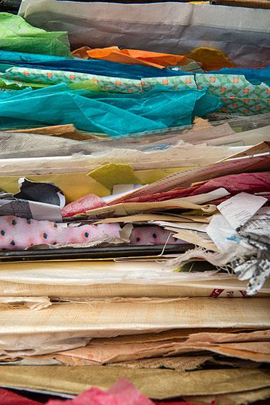 palette de papier de marie christine pariente - photo benoit moyen